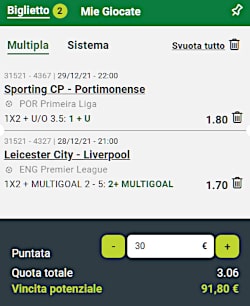 Bolle calcio abbonati 28, 29 e 30 dicembre 2021 di ScommessePerfette.it. Le nove Bolle riservate agli utenti abbonati: ci avviamo verso la fine del 2021 con la 20a giornata di Premier League e la 16a della Liga Portugal!