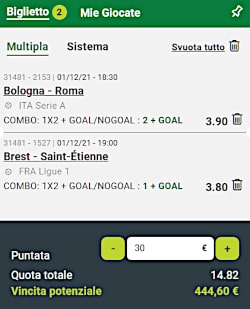 Bolle calcio abbonati 30 novembre, 1 e 2 dicembre 2021 di ScommessePerfette.it. Le nove Bolle riservate agli utenti abbonati: turno infrasettimanale per alcune leghe europee tra cui la nostra Serie A alla sua 15ma giornata!