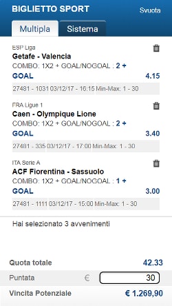 Bolle calcio del 3 dicembre 2017 di ScommessePerfette.it. Serata di Serie A con una Sampdoria-Lazio molto intrigante!