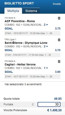 Bolle calcio del 5 novembre 2017 di ScommessePerfette.it. Seconda parte del weekend: la domenica della Serie A!